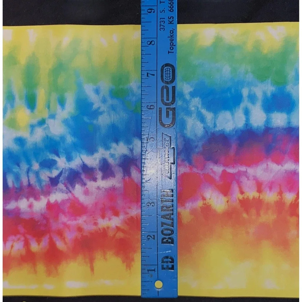 Retro Tie-Dye Rainbow Wave Vinyl‎ Wallpaper Border - 4+ Rolls Vintage NOS